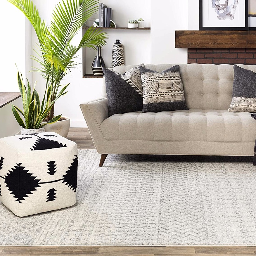 Artistic Weavers Chester Boho Moroccan Area Rug,6'7" x 9',Grey